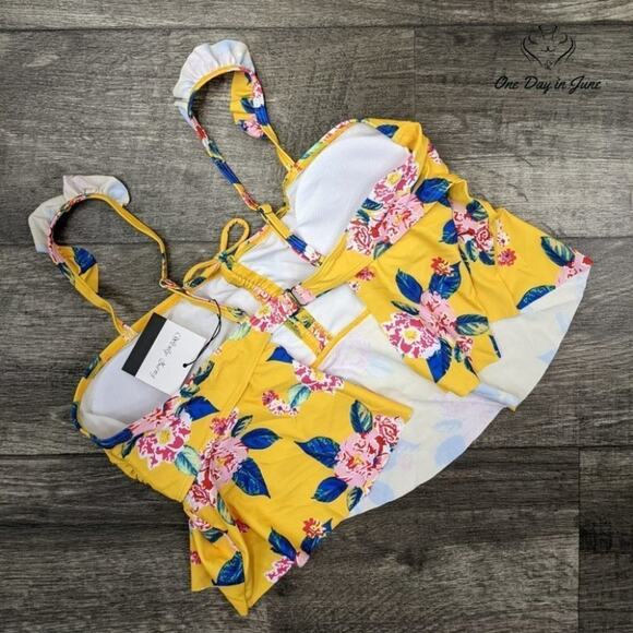 Wenly Zeng Ruffle Tankini Top Size XL - Picture 2 of 2